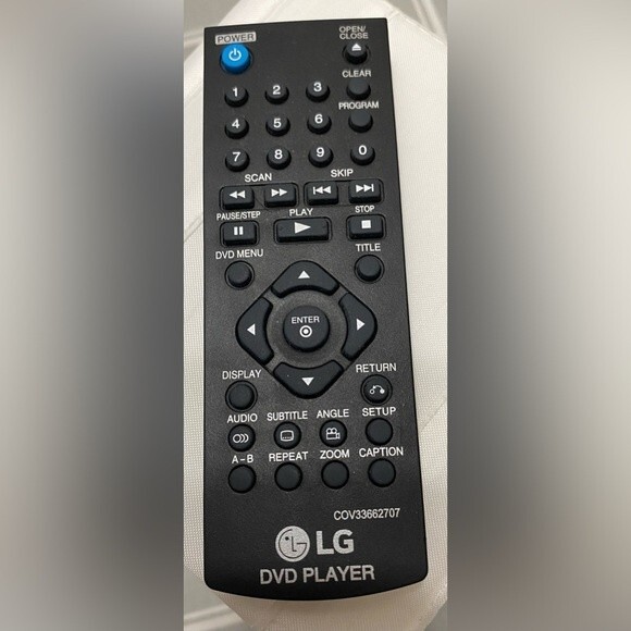 Original LG DVD Player Remote Control Model COV33662707 Replacement Controller - Picture 1 of 4